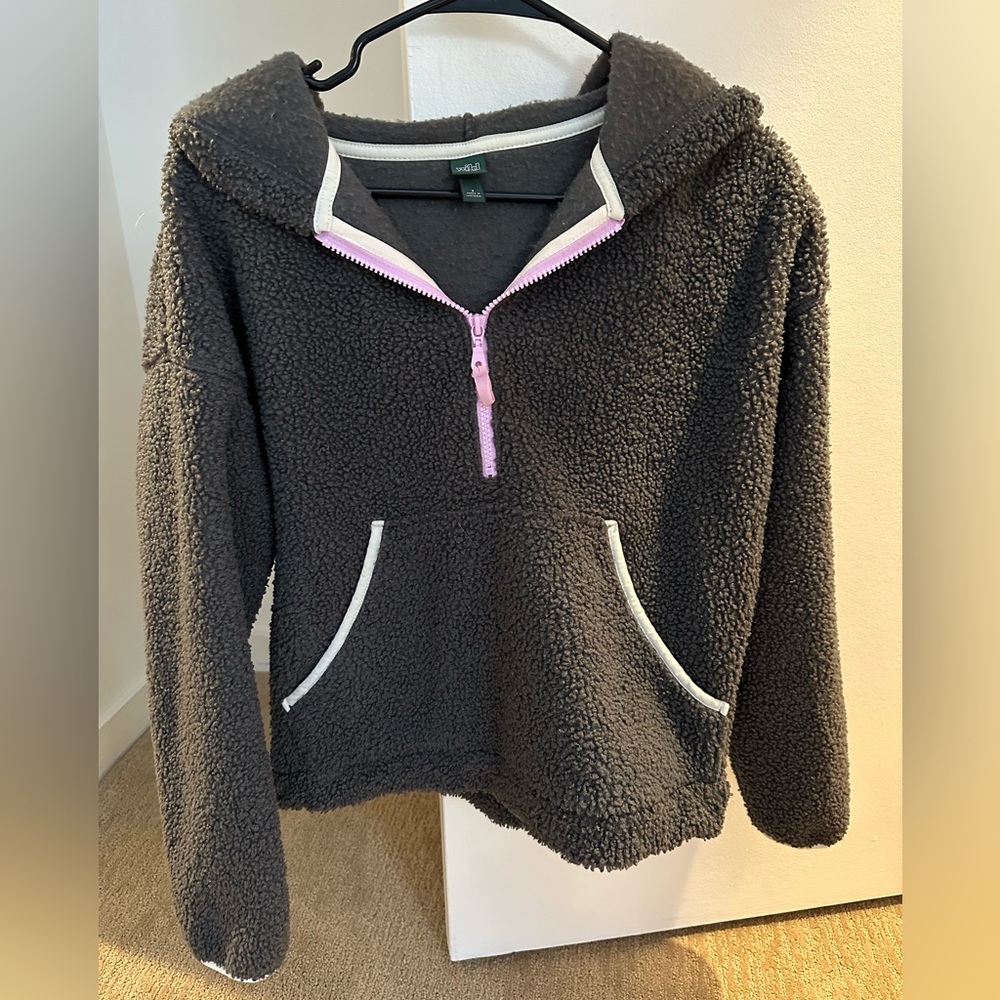 Wild Fable Gray Sherpa pullover small